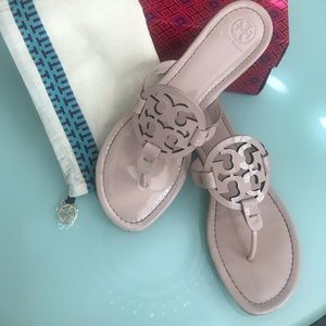 Authentic Tory Burch Miller Sandals Soft Pink